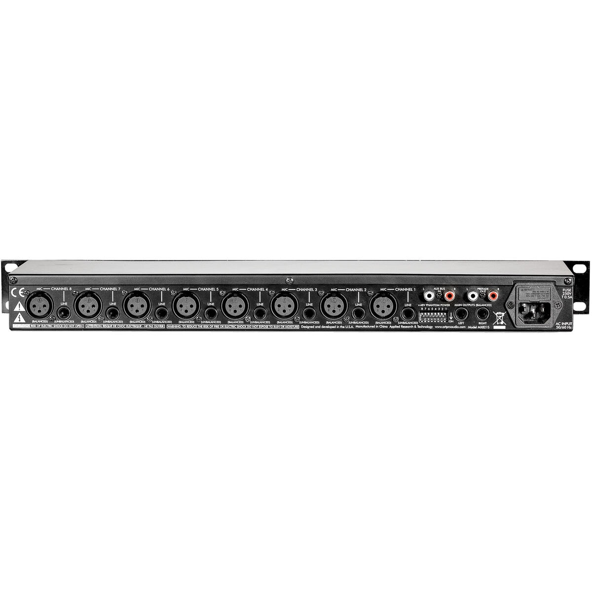 ART MX821S 8-Channel Rack Mount Mic / Line Mixer